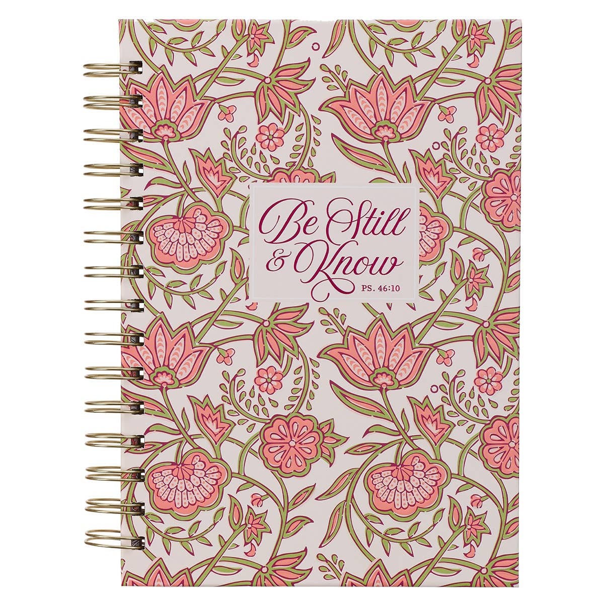 Journal Wirebound Pink Be Still & Know Ps. 46:10