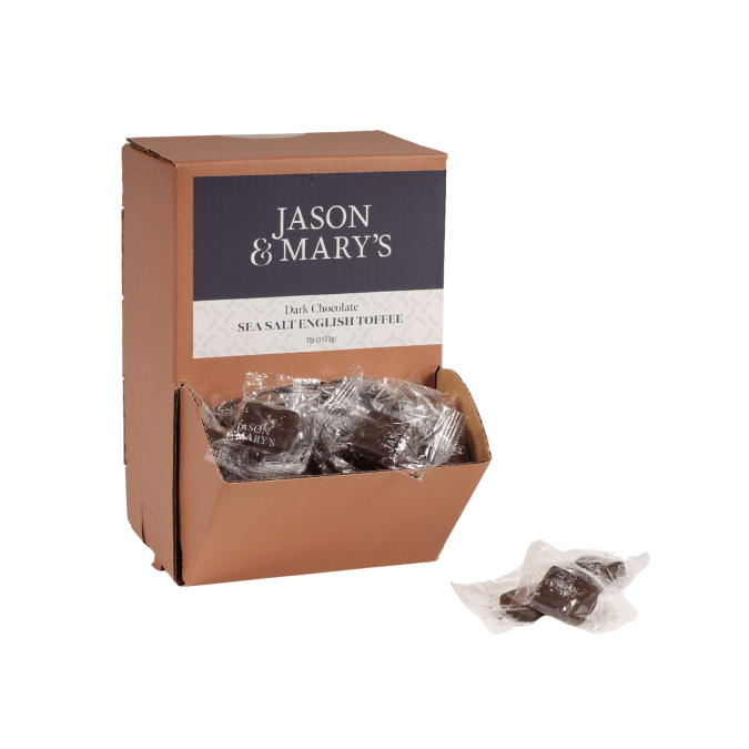 Bite Size Dark English Toffee With Sea Salt