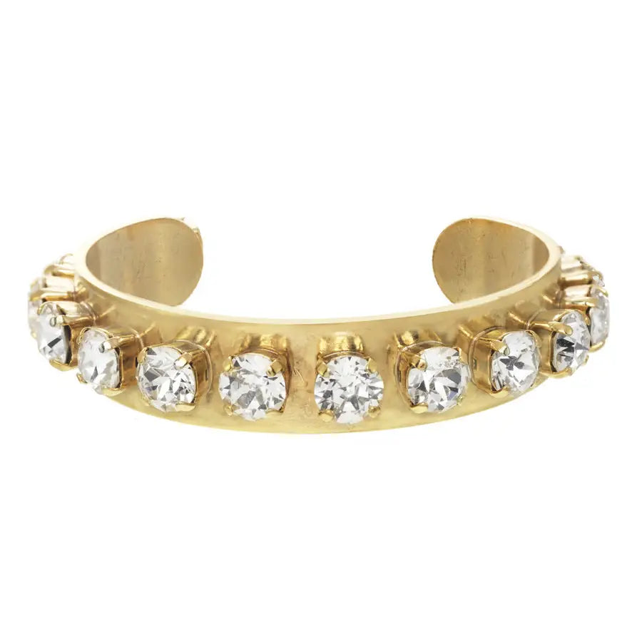 Nyon Cuff in Antique Gold Clear
