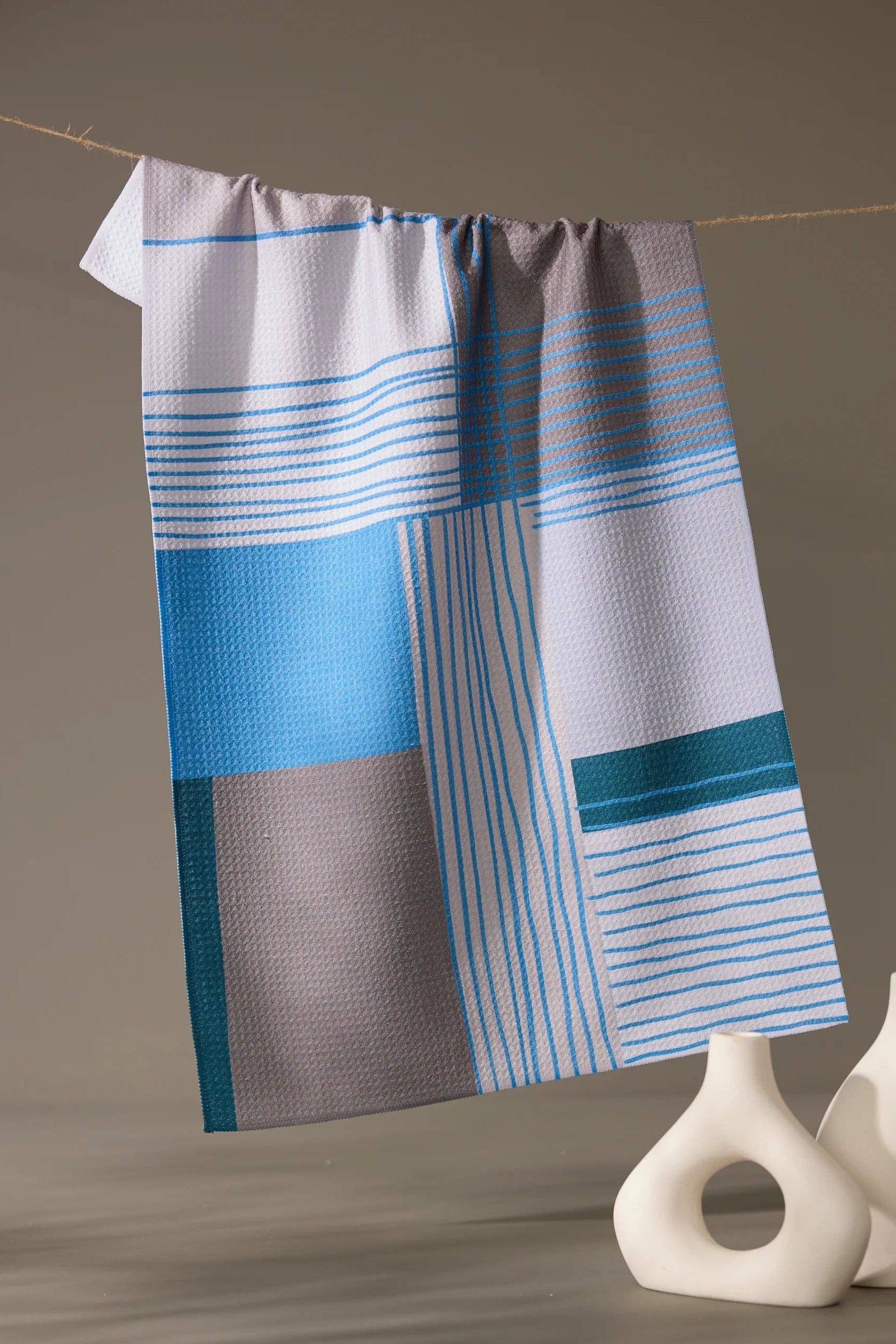 Cool Blocks Tea Towel