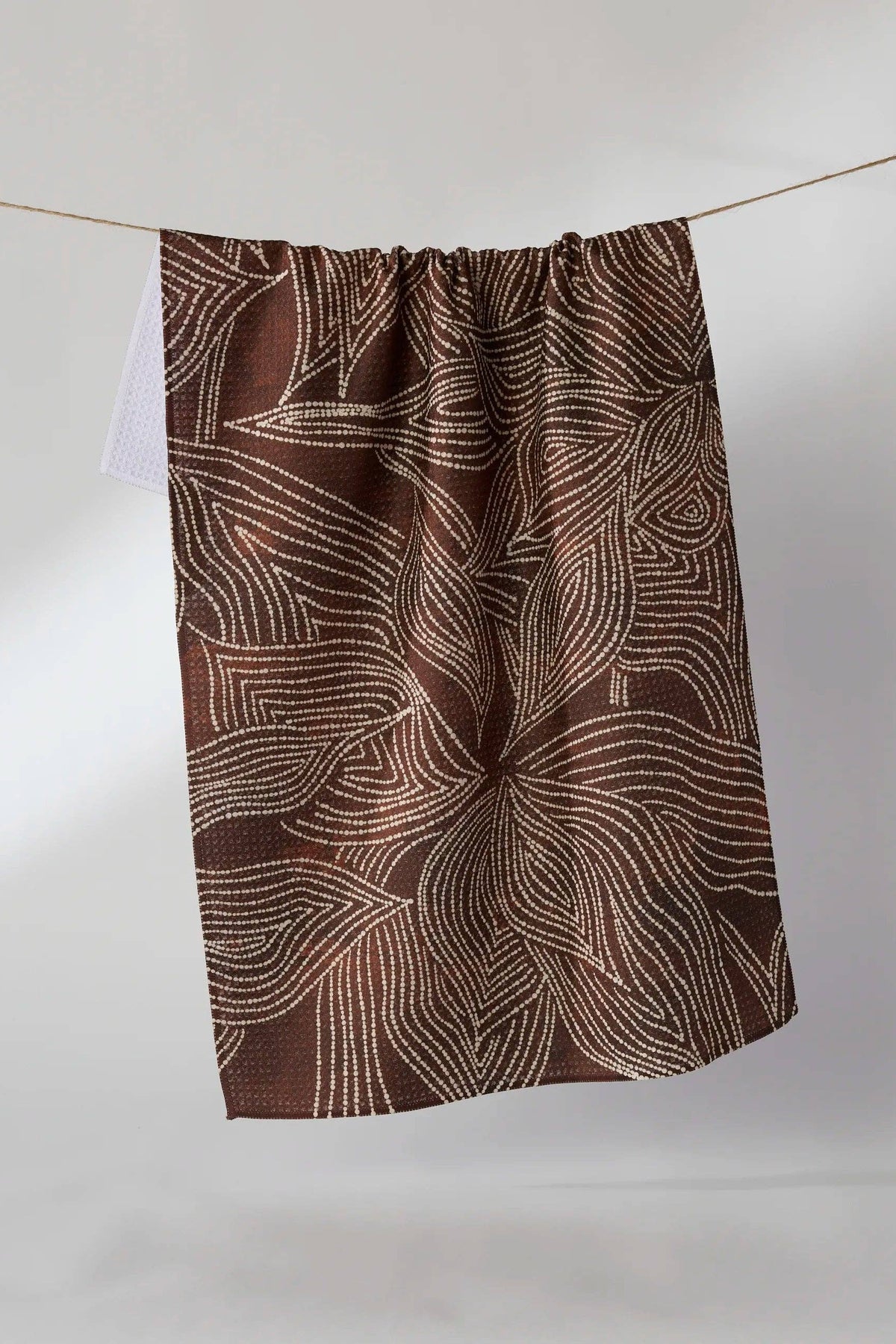 Geometry Pearl Botanical Tea Towel