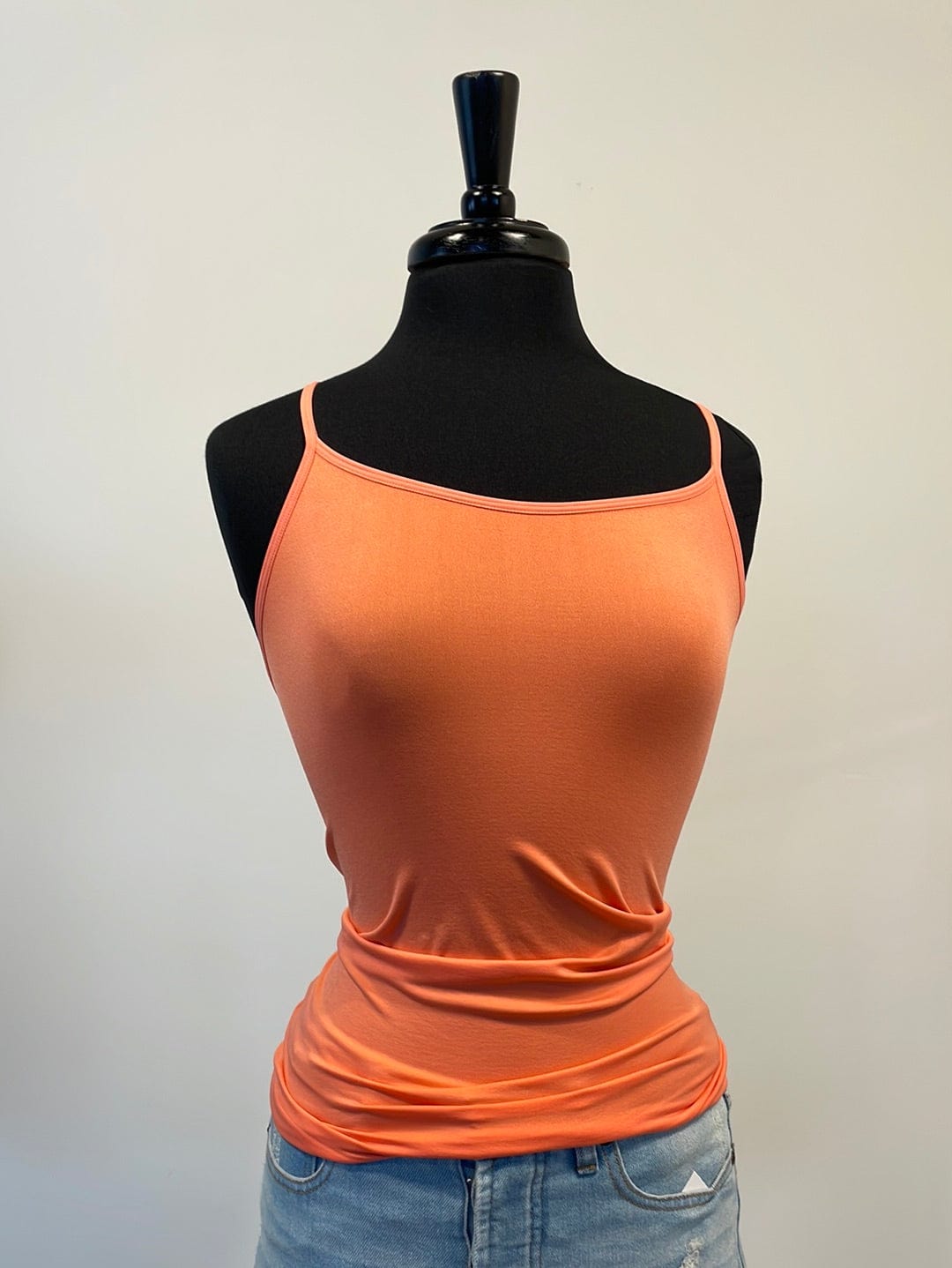 Deep Coral Seamless Adjustable Strap Cami