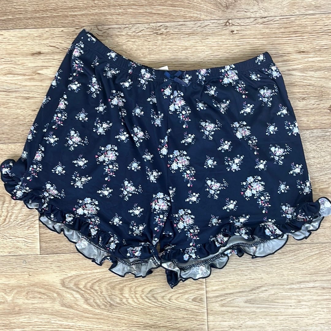 Navy Floral Lounge Shorts