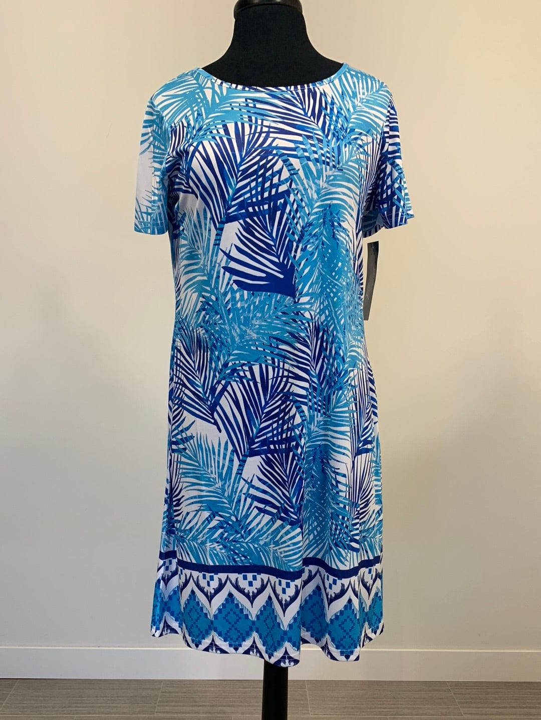 Aqua Palms Dress