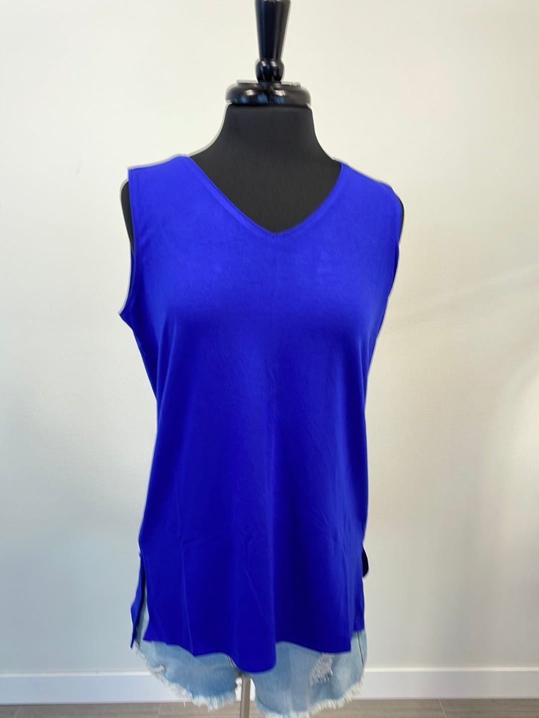 Bright Blue Favorite Layering Tank