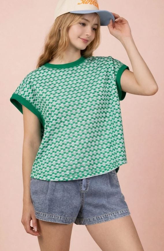 Kelly Green Textured Comfy Knit Top