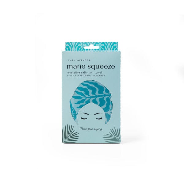Lemon Lavender Mane Squeeze Reversible Satin Hair Towel