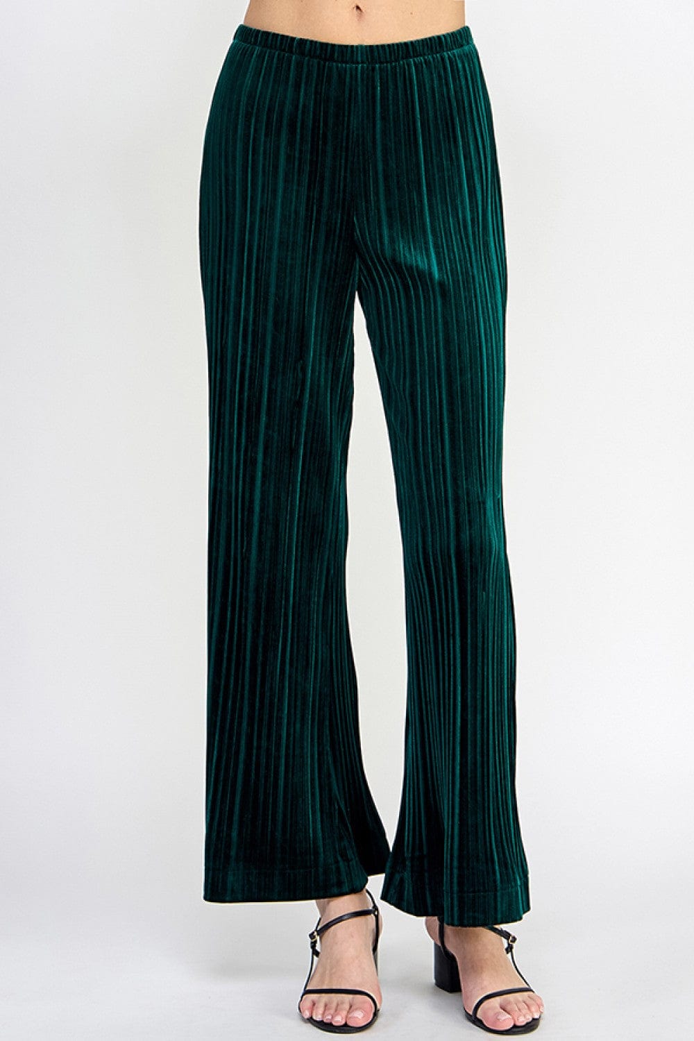 Forest Pleated Velvet Pants