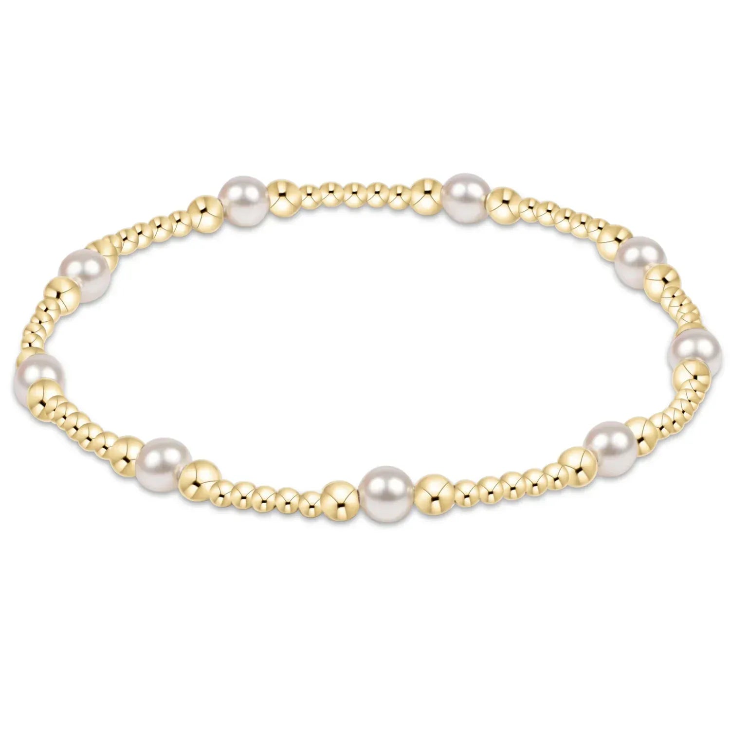 Purpose Pearl 4mm Gold Bracelet