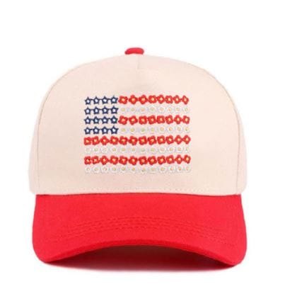 Red Star American Flag Two Tone Cotton Hat