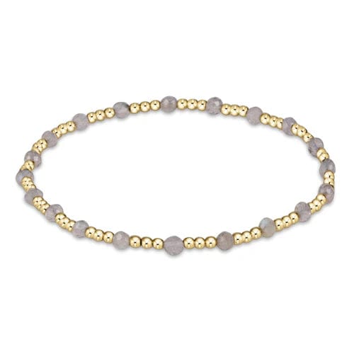 Extends Gemstone Gold Sincerity 3mm - Labradorite