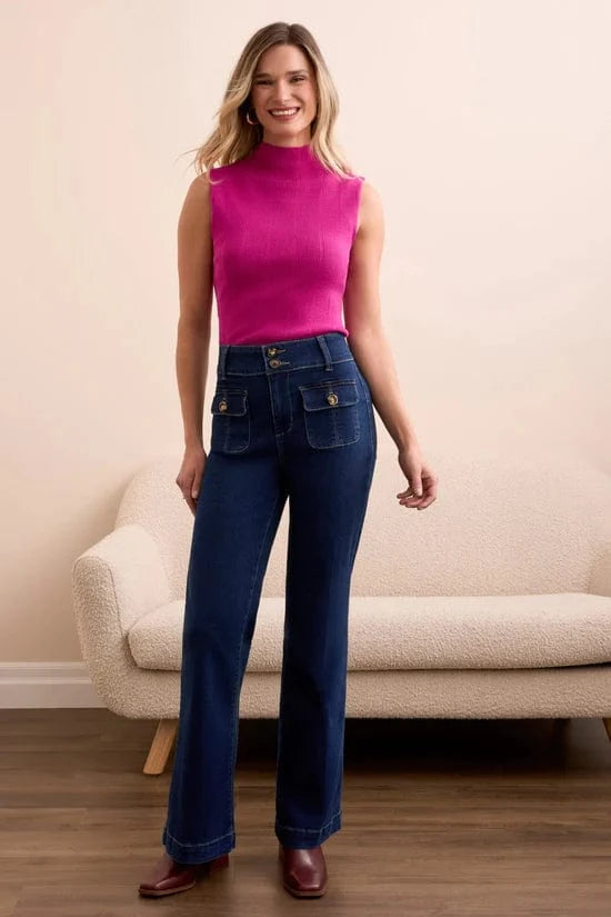 Deepwater Brooke Trouser Palazzo Denim