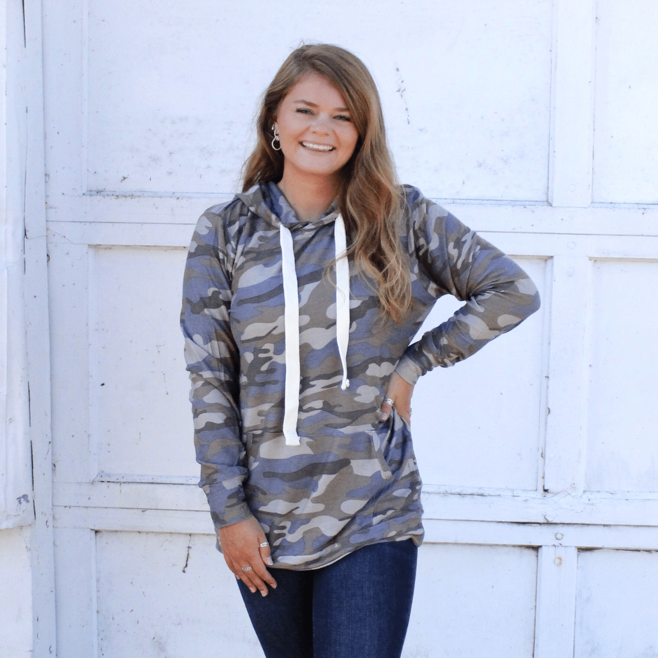 Dusty Camo Hooded Top