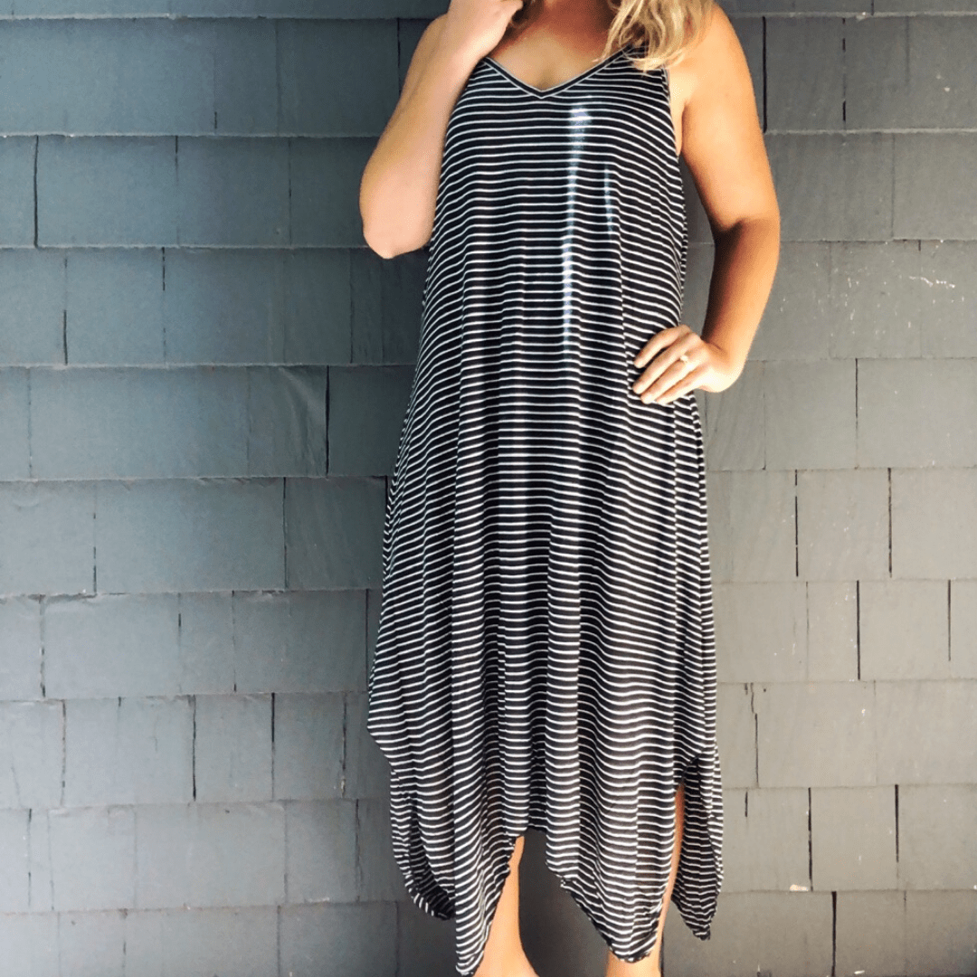 Navy Stripe Dress