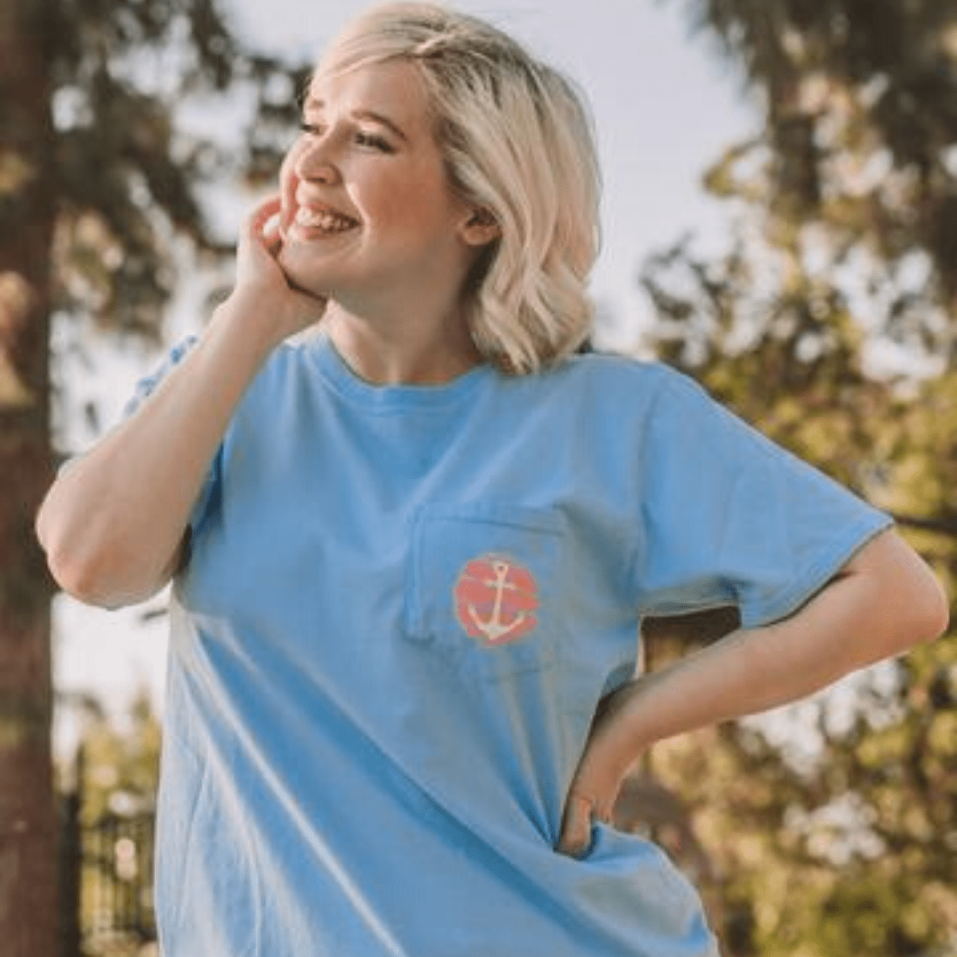 At The Lake Slap Hand Pocket Tee