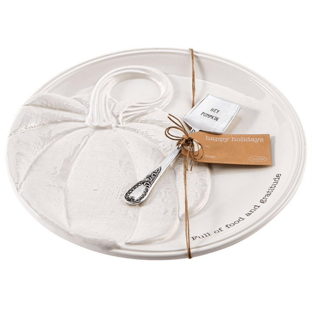Round Pumpkin Platter Set