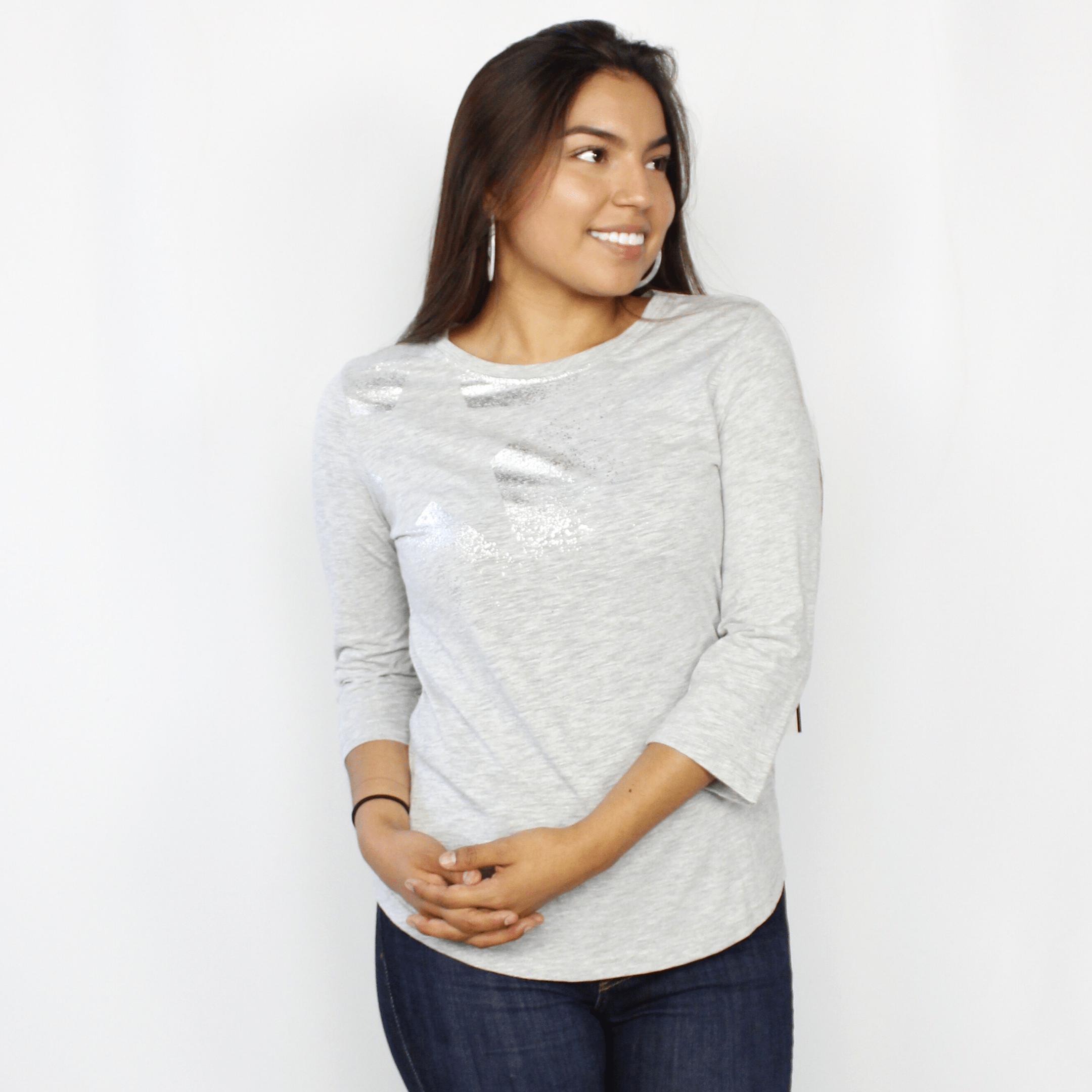 Grey Splash Top