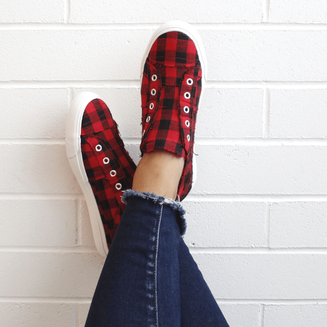 Babalu Red Plaid Sneaker