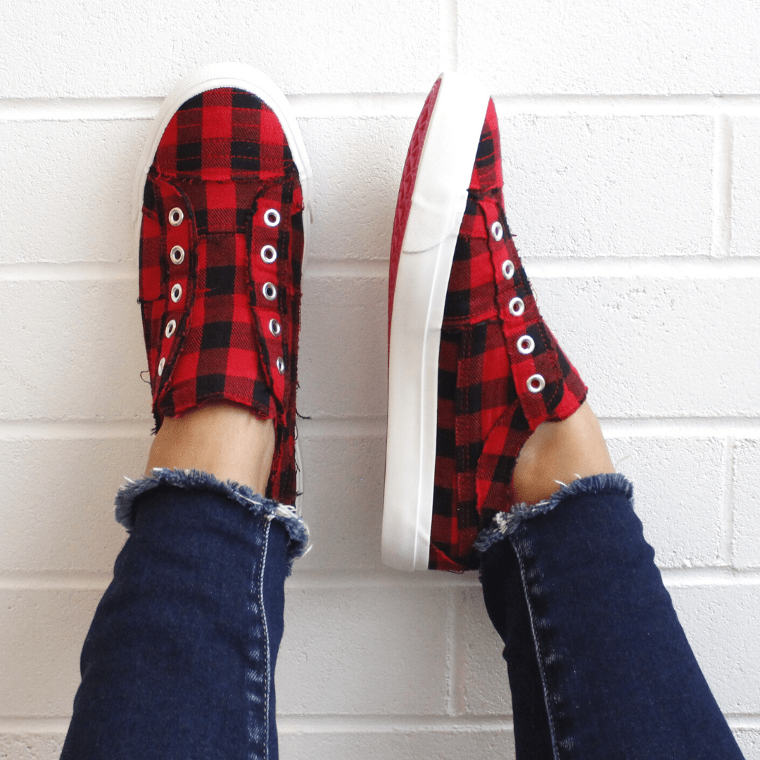 Babalu Red Plaid Sneaker