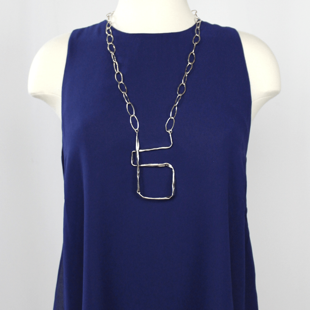 Chain Abstract Pendant Necklace
