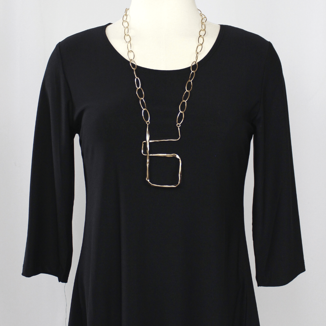 Chain Abstract Pendant Necklace