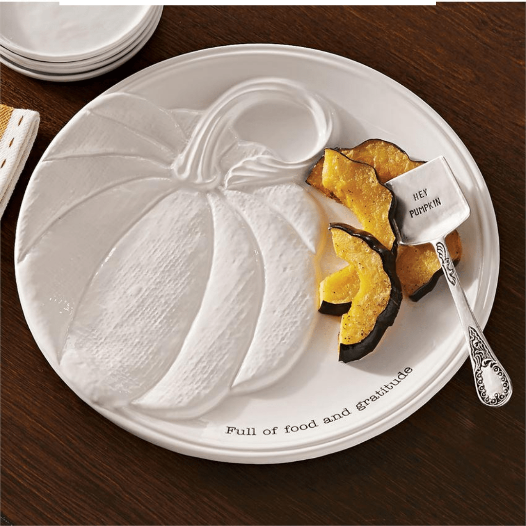 Round Pumpkin Platter Set