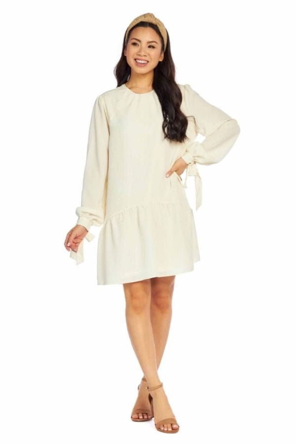 White Merritt Flounce Dress