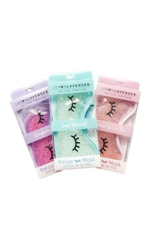 pink green red eye mask