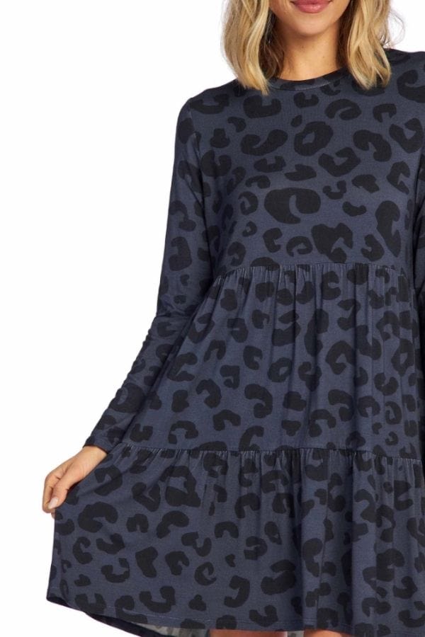 Navy Minnie Tiered Dress