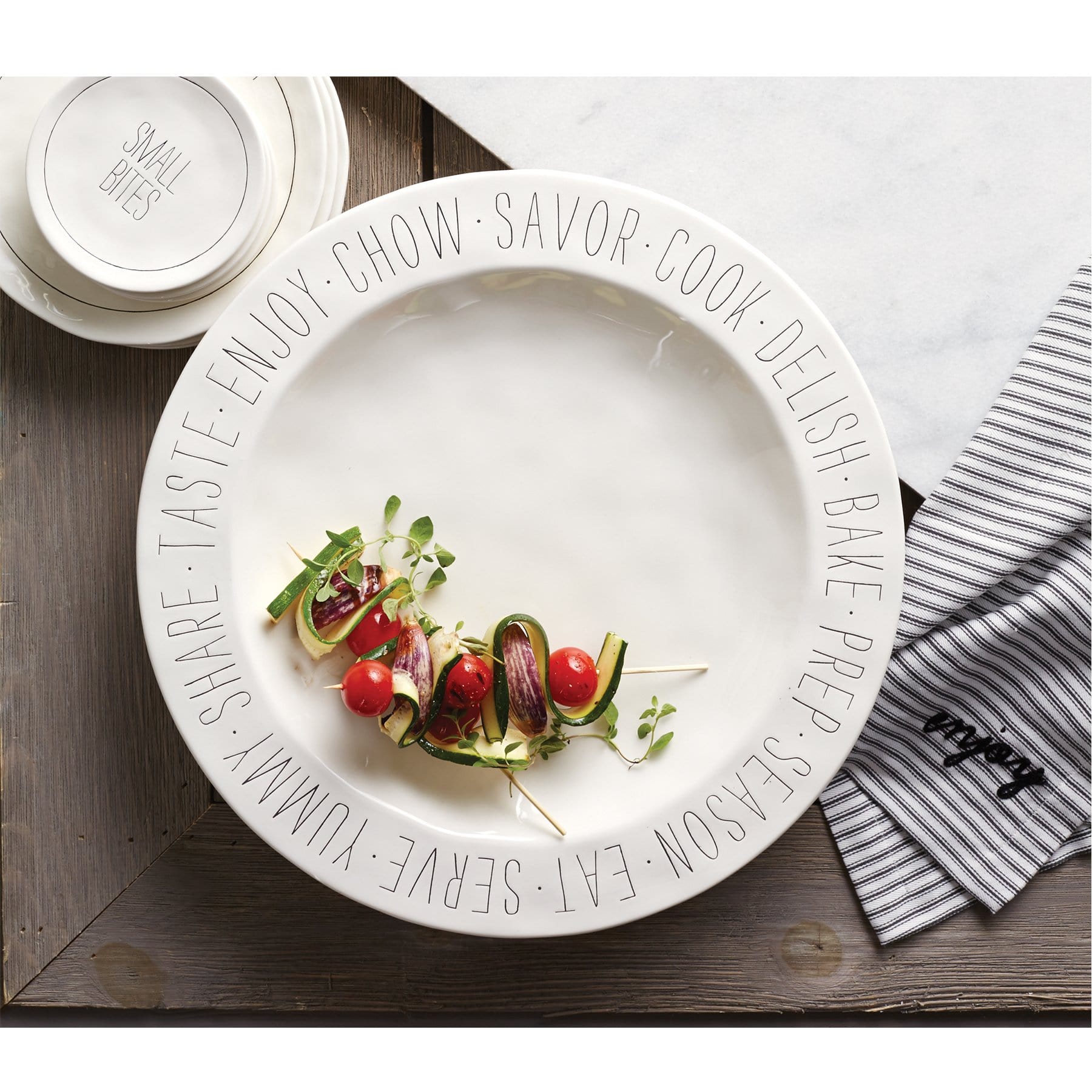 Bistro Sentiment Over Size Platter