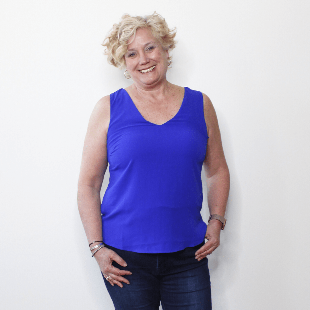 Cobalt Cutout Back Tank