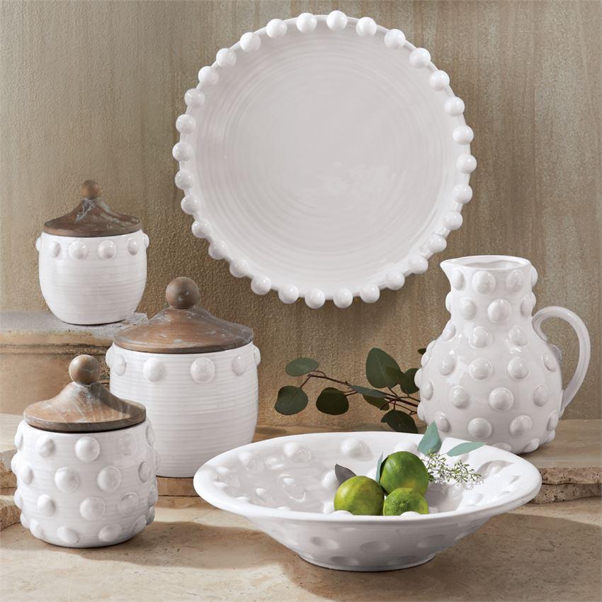 Raised Dotted Centerpiece Bowl
