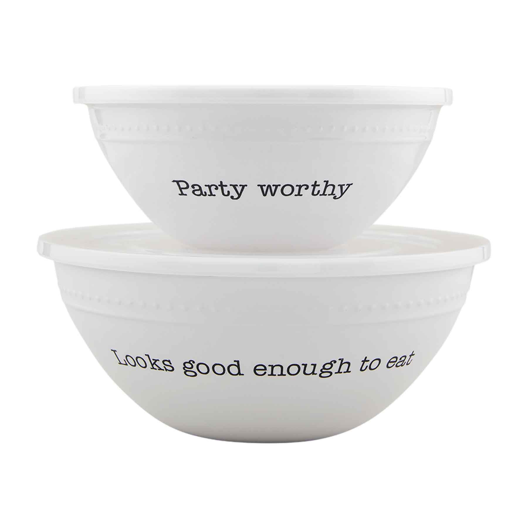 Melamine Bowl with Lid Set