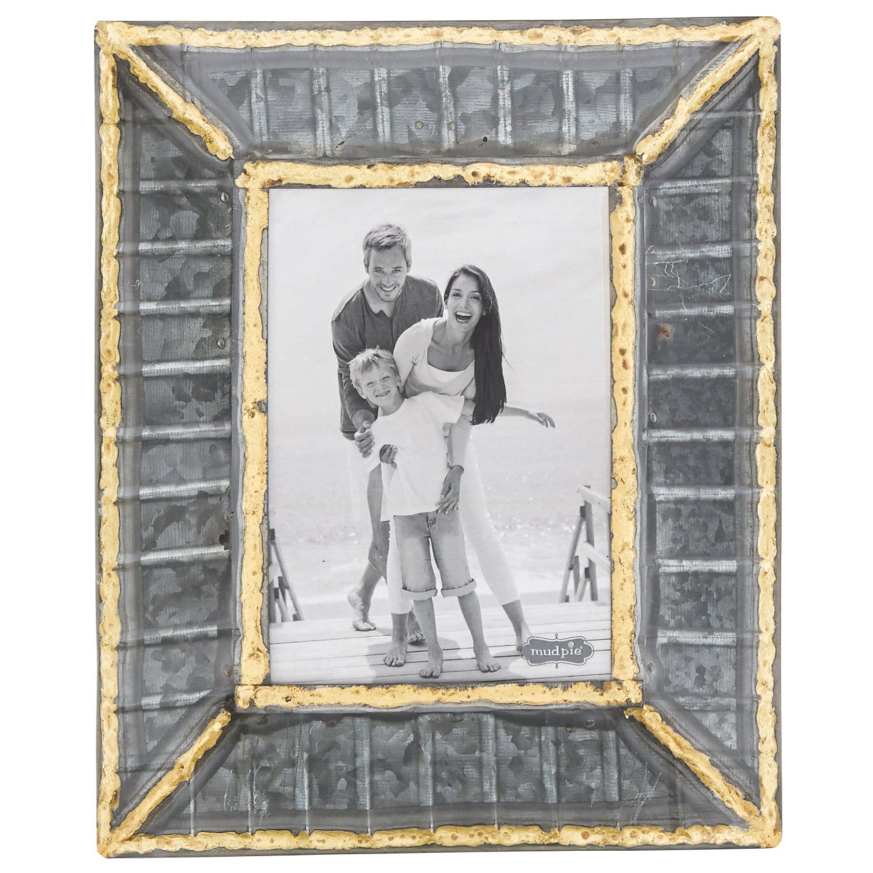 5x7 Tin Ribbed Frame