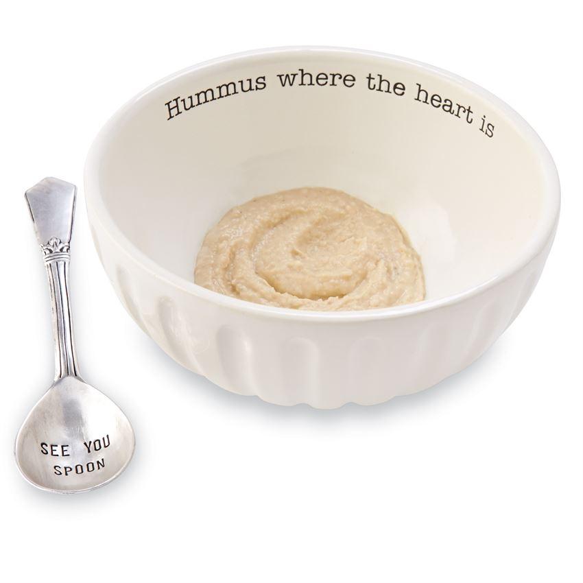 Hummus Bowl with Spoon