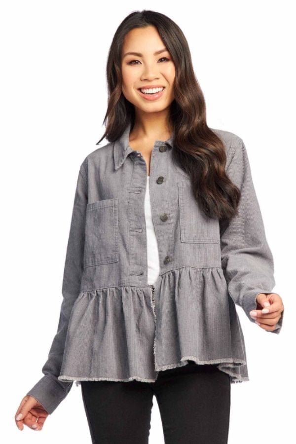 Gray Corduroy Banks Jacket