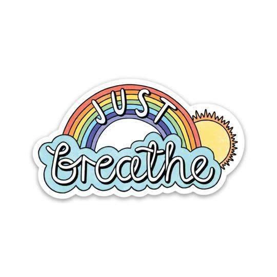 Just Breathe Sticker