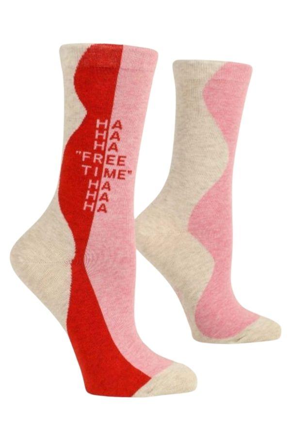 red pink vanilla color socks