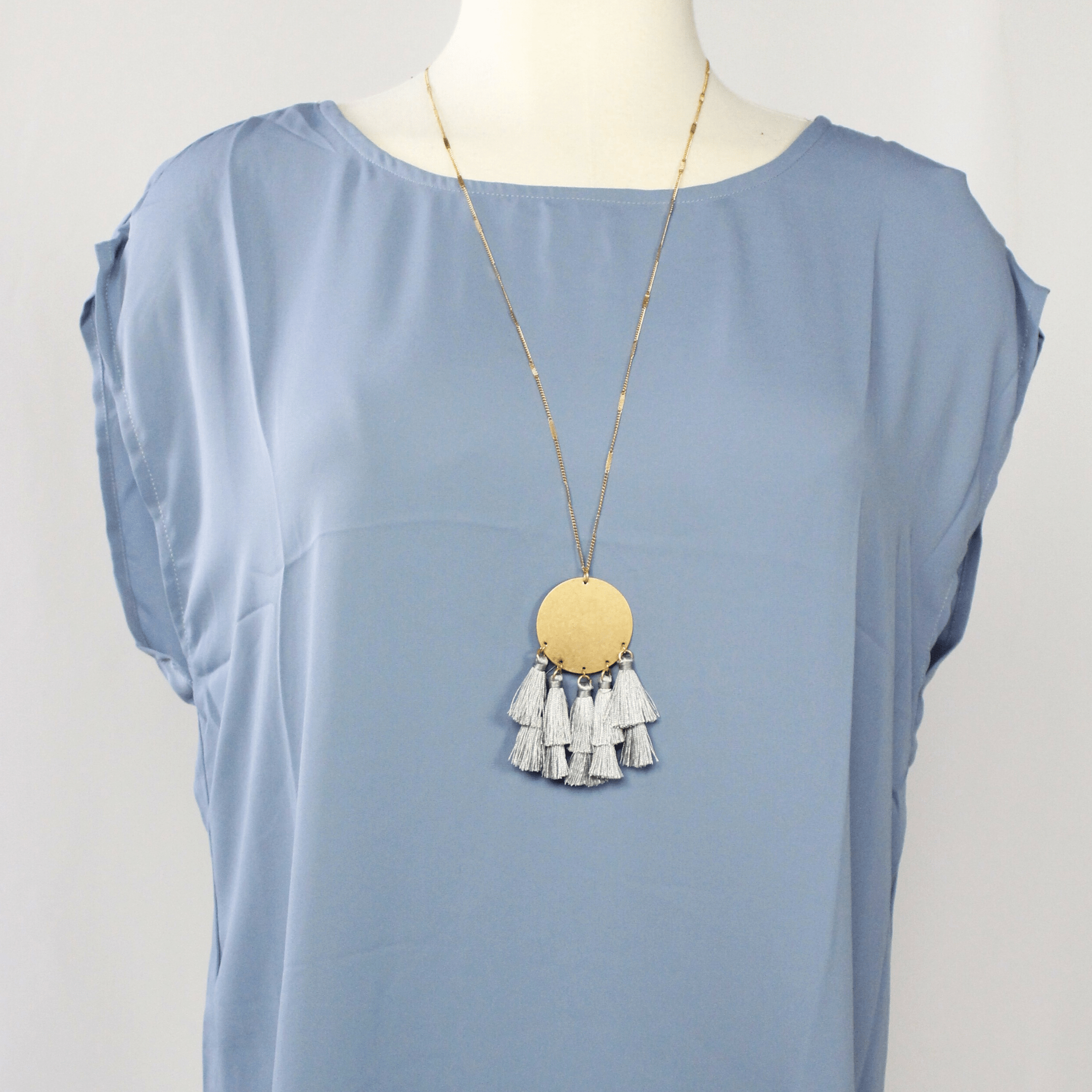 Autumn Boho Tassel Necklace