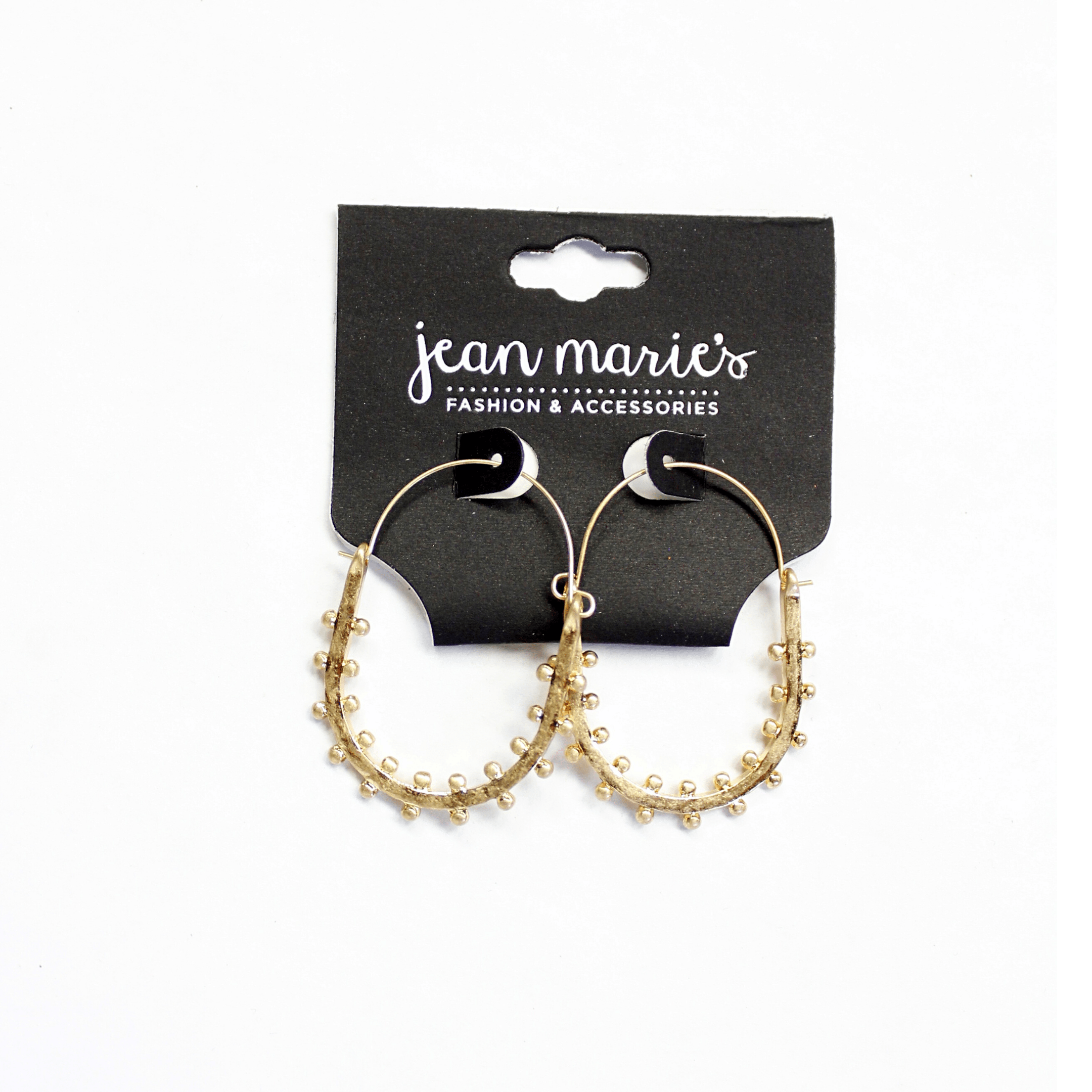 Texture Oval Hoop Earring