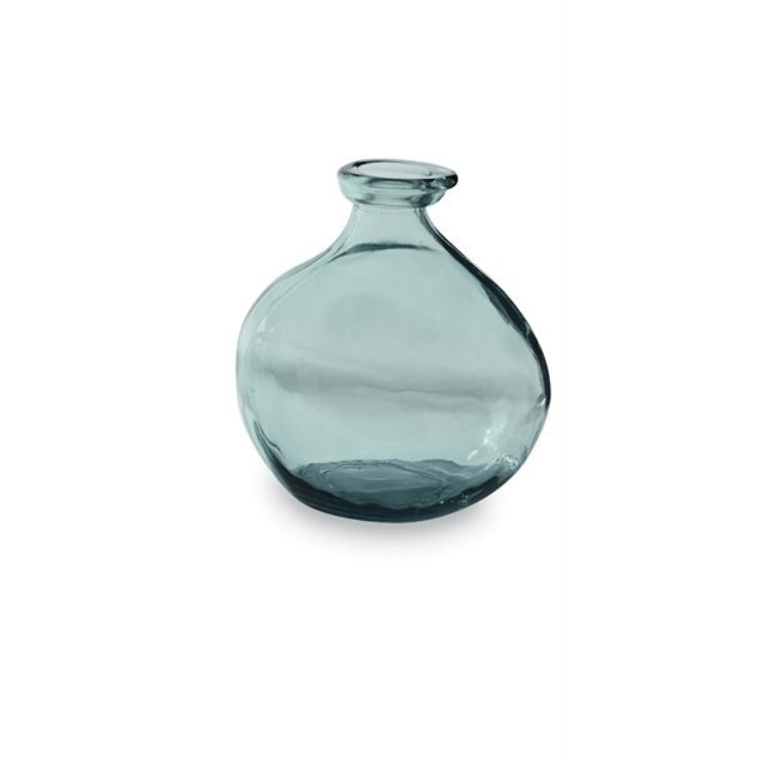 Grey Blue Short Vase