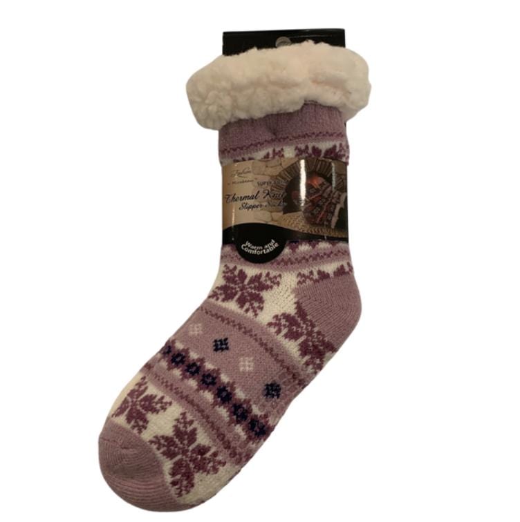 Knit Thermal Slipper Socks