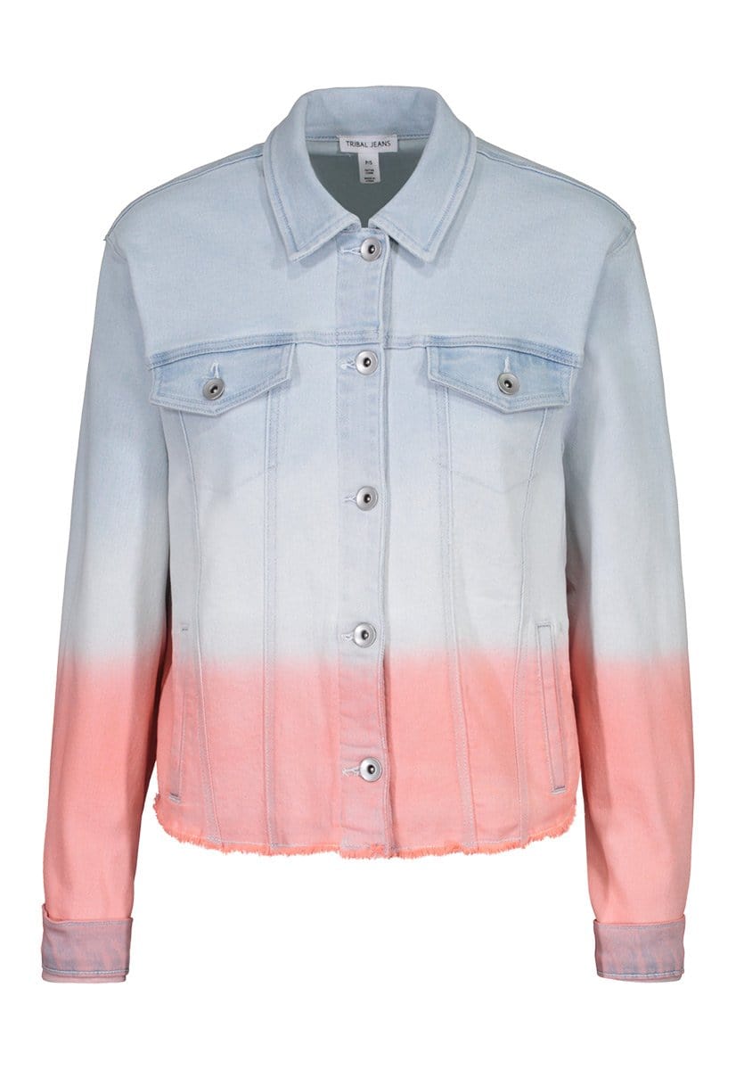 Peach Tulip Jean Jacket
