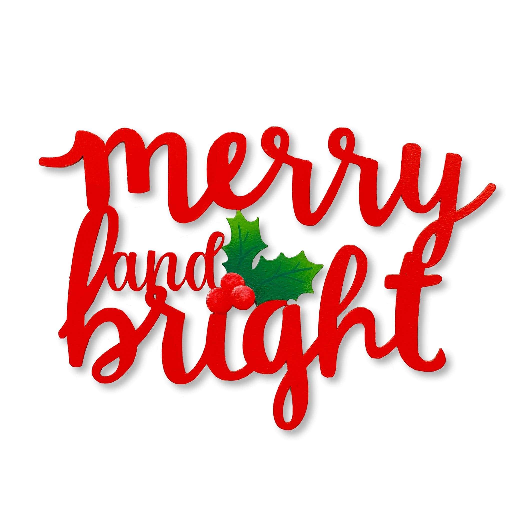 "Merry & Bright" magnet
