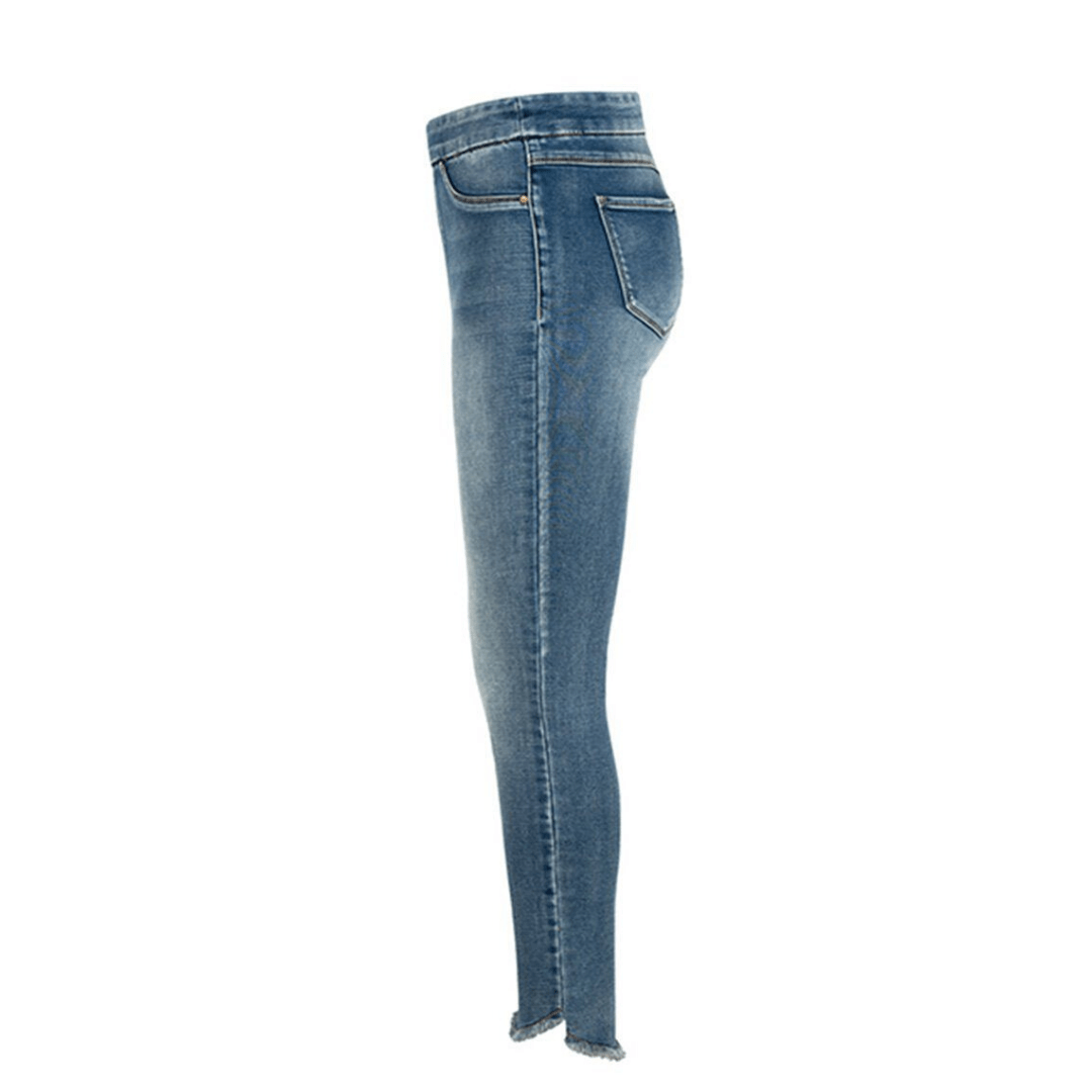 Fringe Hem Skinny Jean