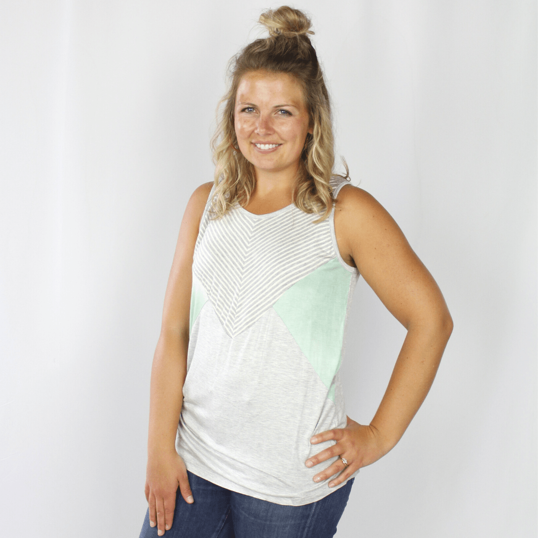 Triangle Colorblock Tank