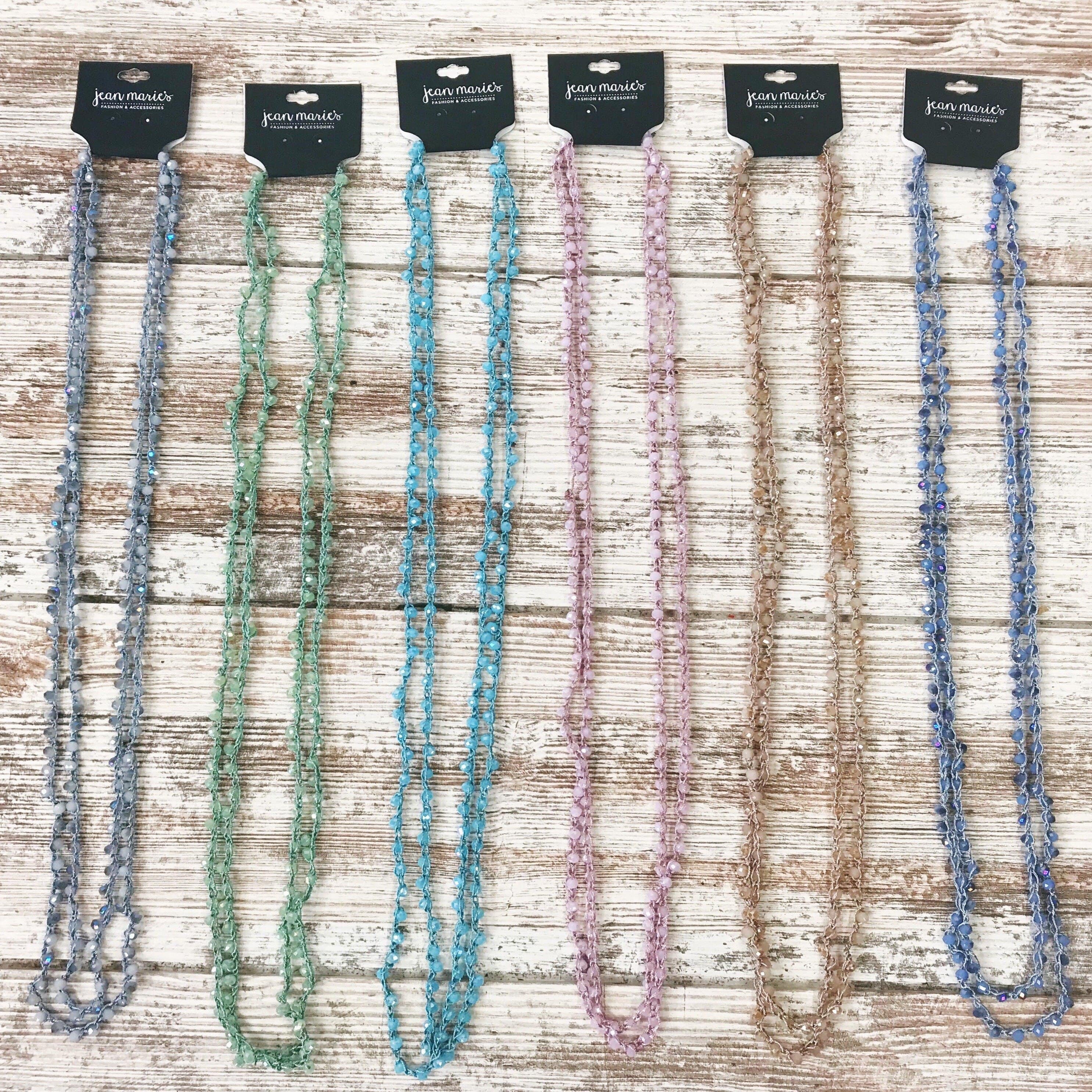 Beaded Knit Necklace