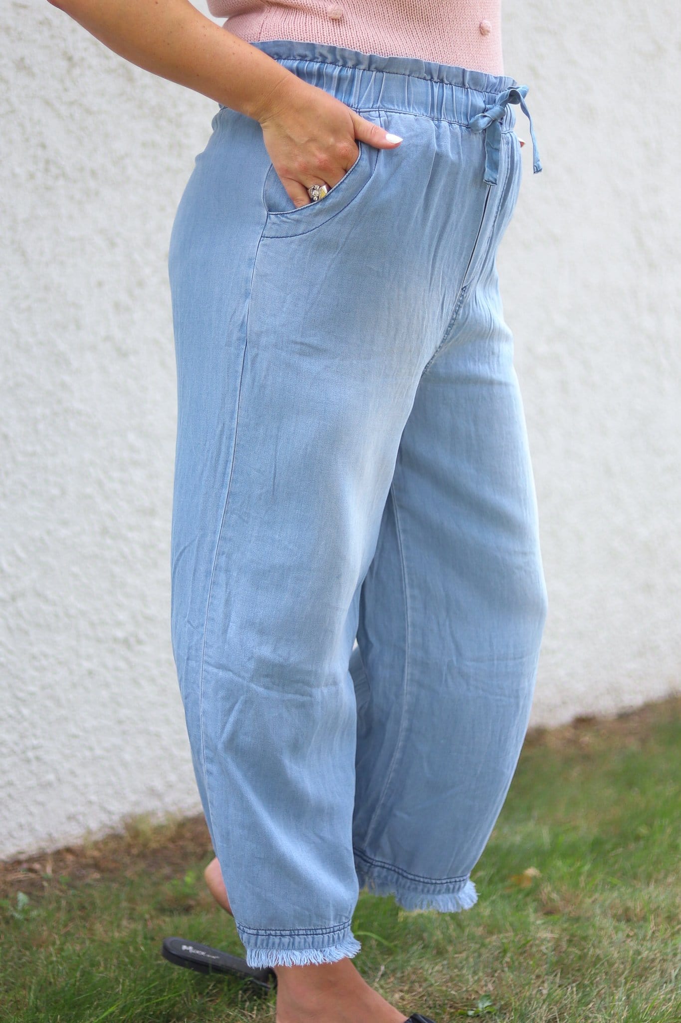 Denim Wide Leg Pant