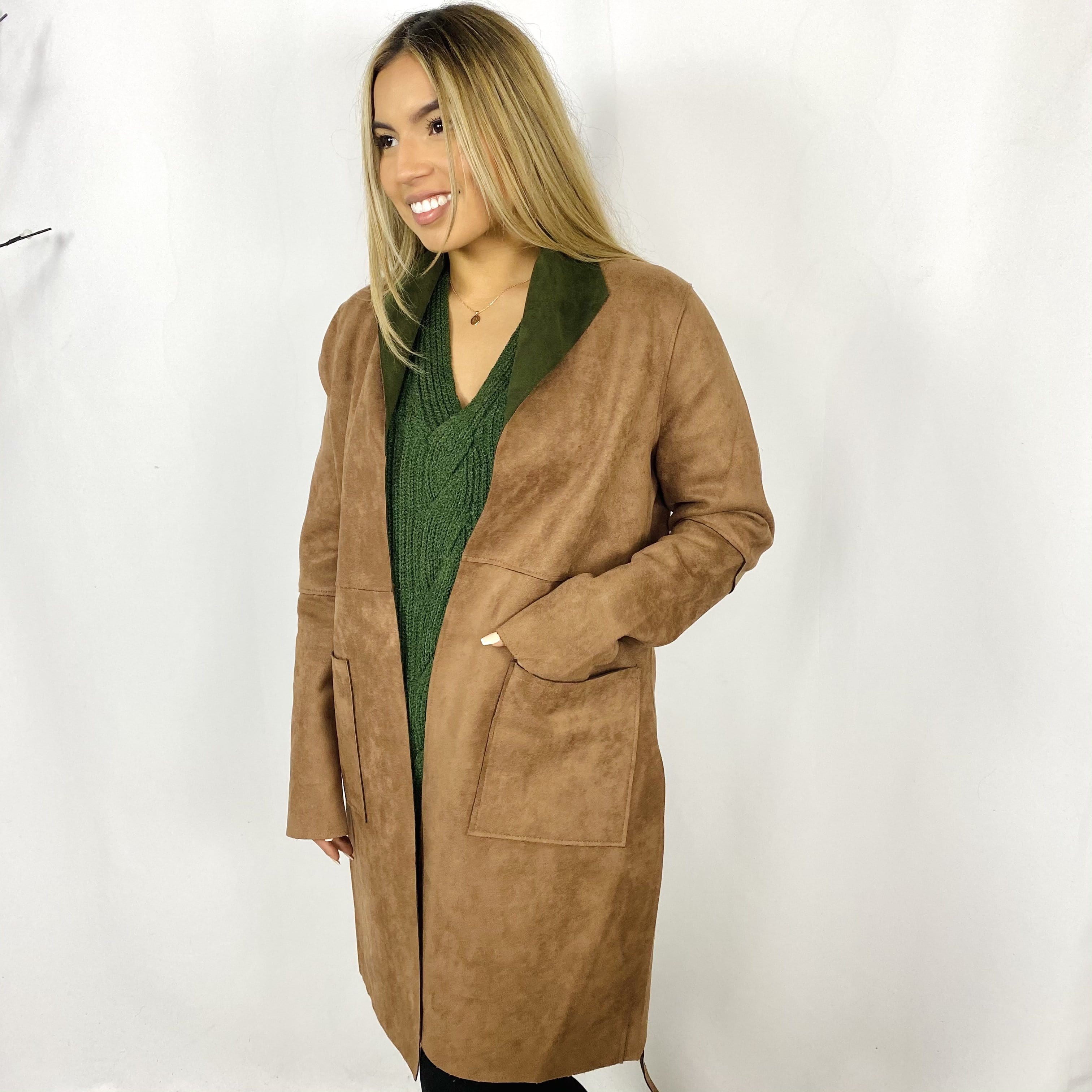 Two Tone Reversible Suede-Feel Jacket