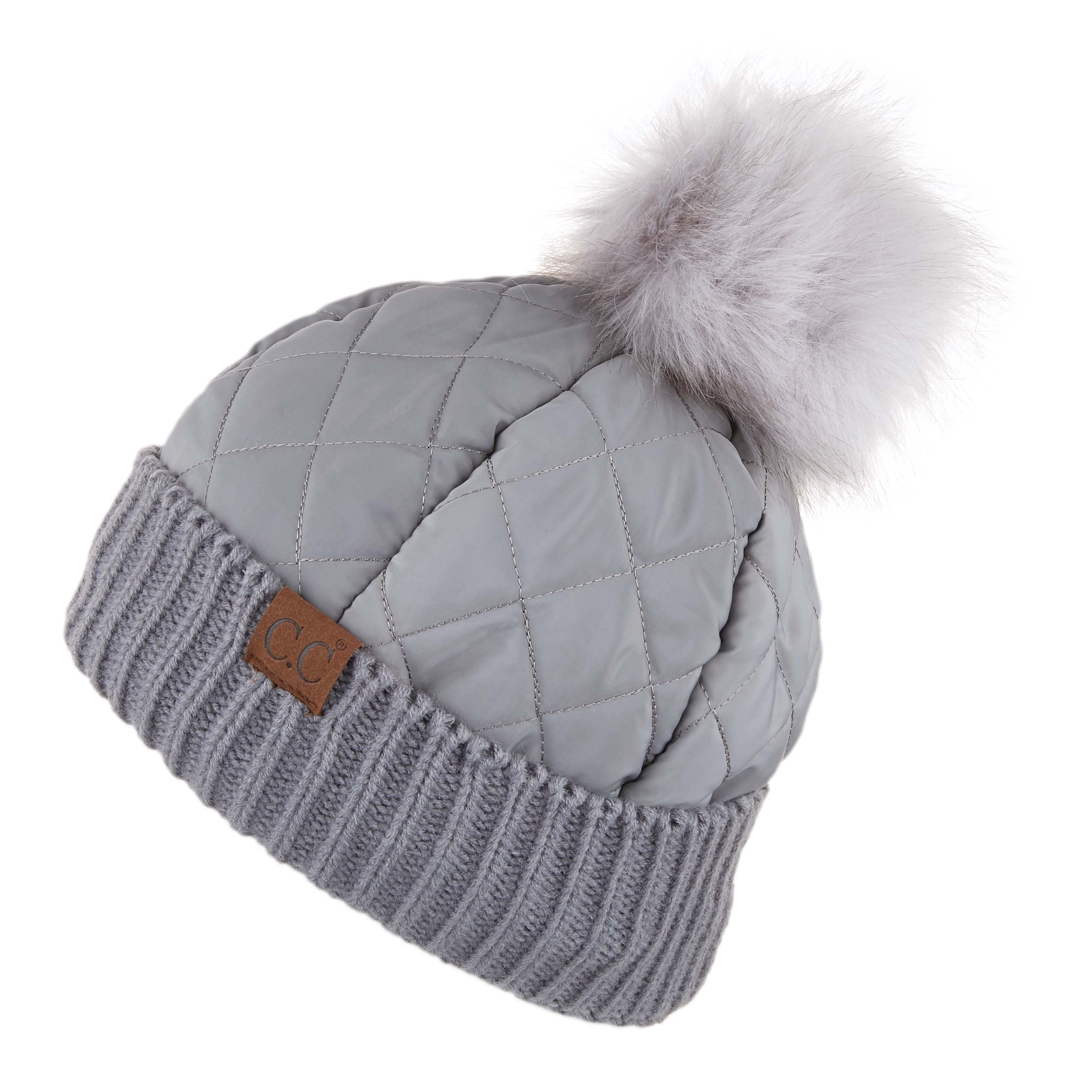 Quilted Puffer Beanie
